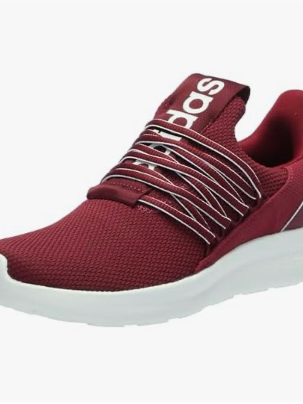 adidas Maroon Slip-On Knit Sneakers with White Sole